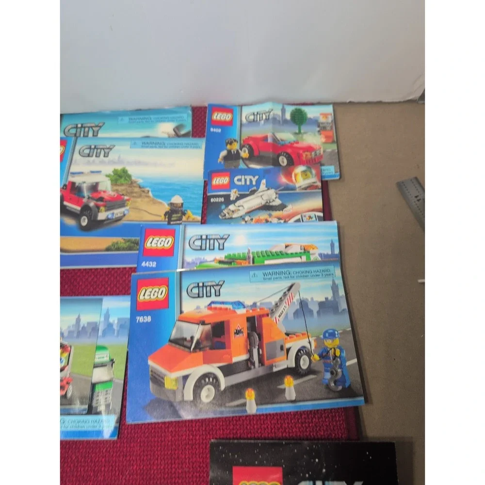 Lego City Instruction Booklet Lot Of 10 Booklets Only Plus Poster*Read
